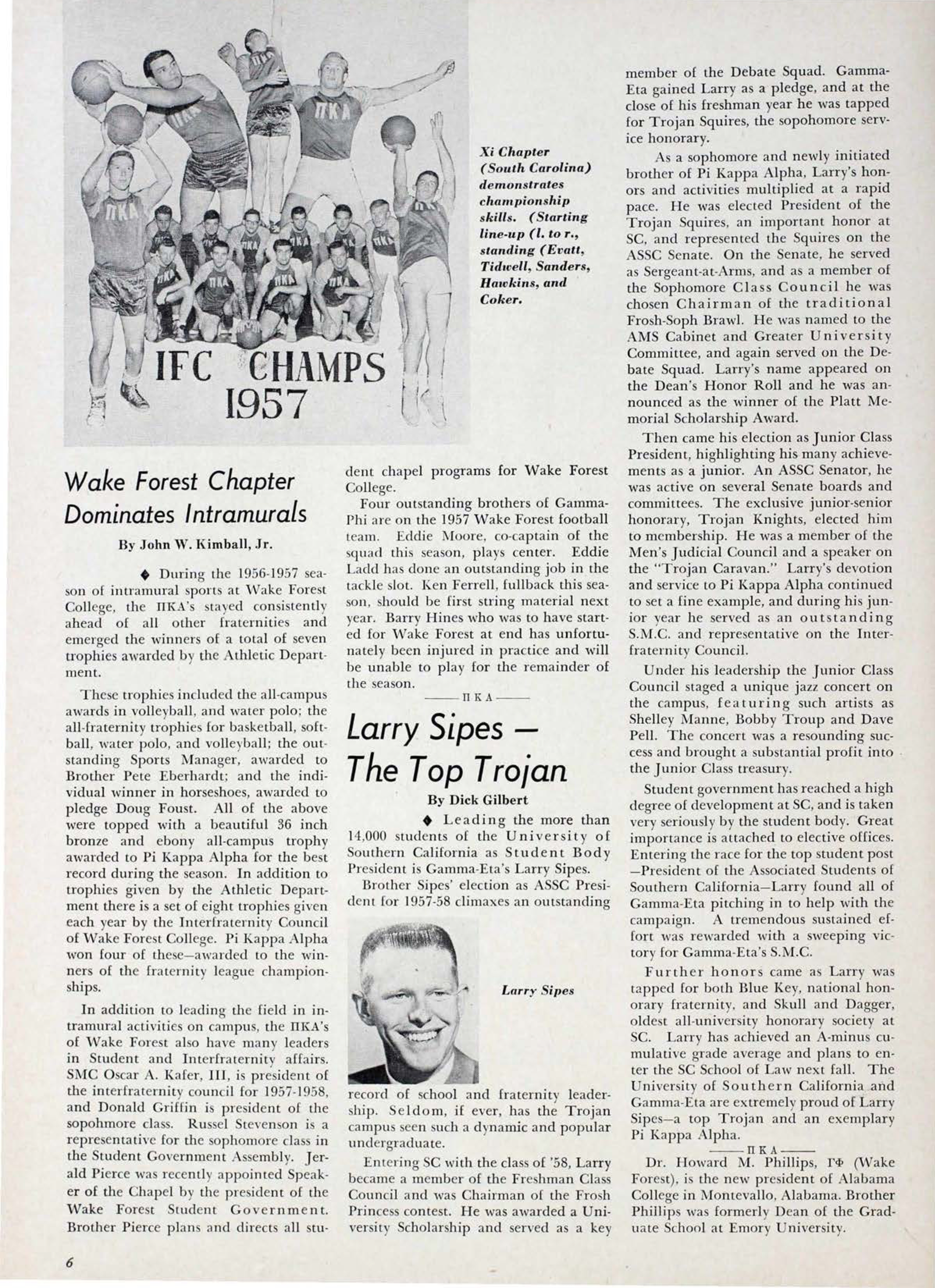 Larry Sipes The Top Trojan